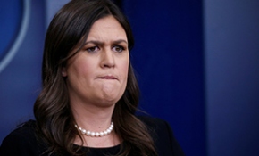 Beyaz Saray Sekreteri Sarah Sanders'ın zor anları