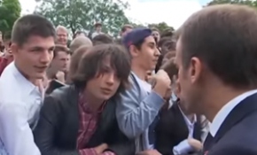 Fransa Cumhurbaşkanı Macron kendisine 'Manu' diye hitap eden öğrenciyi azarladı