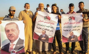 Gazzelilerden Cumhurbaşkanı Erdoğan'a teşekkür ve sevgi gösterisi