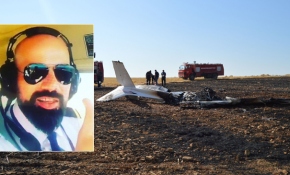 Hayatını kaybeden pilotun son görüntüleri