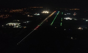 3. Havalimanı'nın ışıklandırması havadan görüntülendi