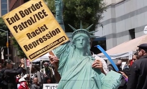 Trump San Francisco'da protesto edildi