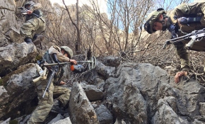 Gabar'da 5 teröristin etkisiz hale getirildiği an kamerada