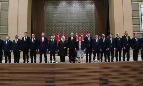 Erdoğan yeni yönetim sisteminin ilk kabinesini açıkladı