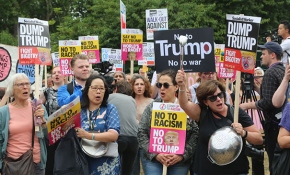 ABD Başkanı Trump Londra'da protestoyla karşılandı