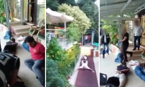 Adnan Oktar'ın villasına baskın anı kamerada