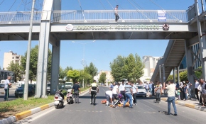 Üst geçitten atlayan genci sağlık ekipleri kurtardı