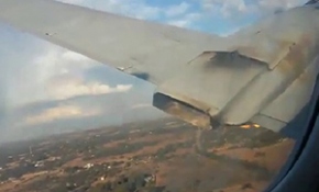 Bindiği uçağın düşüş anını saniye saniye kaydetti