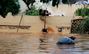 Yunanistan'ı yangının ardından sel vurdu
