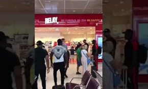 Fransa'nın en ünlü rapçileri havaalanında birbirine girdi