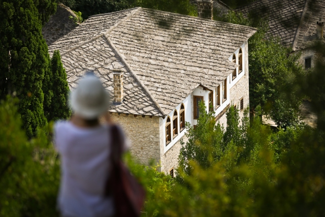Pocitelj Köyü`nün taş evleri
