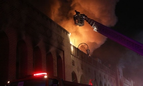 Erbil'de Osmanlı yadigarı çarşıda yangın