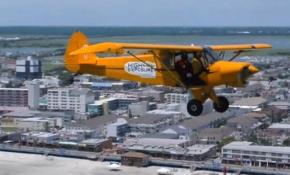 Uçaktan potaya tam isabet