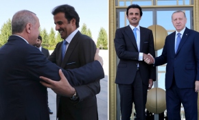 Cumhurbaşkanı Erdoğan, Katar Emiri Al Sani ile görüştü