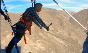 Yeni Zelanda'nın yeni ilgi odağı insan mancınığı