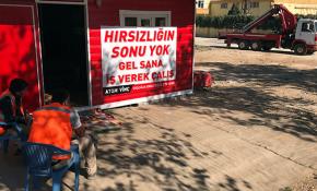 Gaziantep'te esnaftan hırsızlara afişle iş teklifi