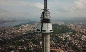 Çamlıca Televizyon Kulesi giydiriliyor