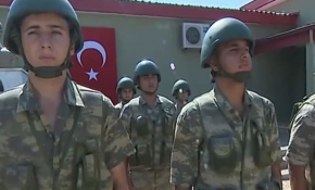 Hatay Suriye sınırında bayramlaşma