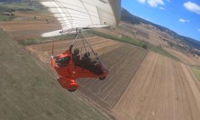 Gökyüzünün motosikleti "Microlight" ile uçuş keyfi