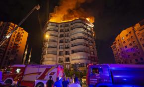 Ankara'da Çukurambar'da korkutan yangın