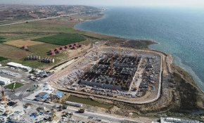 "1915 Çanakkale Köprüsü"ndeki çalışmalar havadan görüntülendi