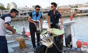 İstanbul'da düşen helikopterin enkazı çıkarıldı