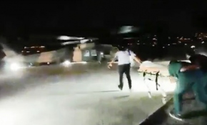 TSK, yaralı vatandaşı hastaneye helikopterle taşıdı