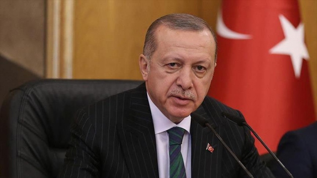 Cumhurbaşkanı Erdoğandan şehit ailesine başsağlığı telgrafı