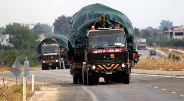 Suriye sınırına zırhlı araç sevkiyat sürüyor