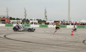 Milli atlet spor otomobille yarıştı, birincilik elde etti