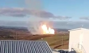 İstanbul'da doğal gaz boru hattında yangın
