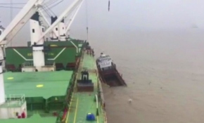 Batan gemideki denizcileri Türk mürettebat kurtardı