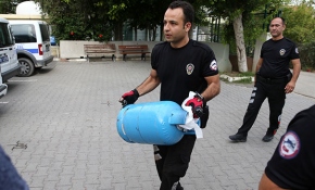 Markette tüp patlatma tehdidinde bulunan şüpheliye gözaltı