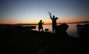 Yıldırım çifti 15 yıldır beraber balıkçılık yapıyor