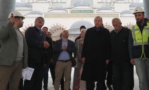 Cumhurbaşkanı Erdoğan Çamlıca Camii'nde incelemelerde bulundu