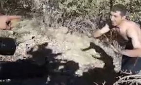 Teröristin yakalanma anı kamerada