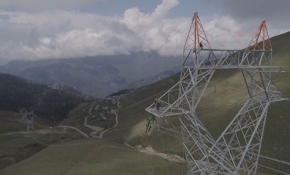 Ordu'da işçilerin 50 metre yükseklikteki mesaisi