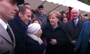 101 yaşındaki Fransız kadın Merkel'i Macron'un eşi zannetti