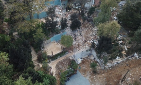 Adnan Oktar suç örgütünün villasında yıkım tamamlandı