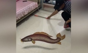 Çinli kum sanatçısının kafa karıştıran 3D resimleri