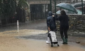 Bodrum'u hortumun ardından yağmur ve dolu vurdu