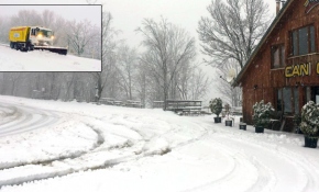 Kayakseverlerin gözdesi Kartepe'de kar yağışı etkili oluyor