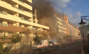 Hatay'da termal otelde yangın