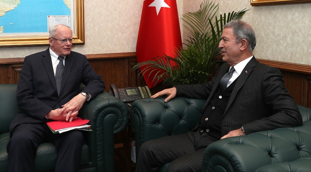 Bakan Akar, ABD'nin Suriye Özel temsilcisi Jeffrey'i kabul etti