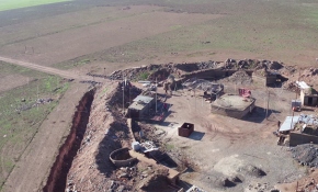 Fırat’ın doğusunda yeni terör mevzileri görüntülendi