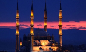 Edirne'de kırmızının onlarca tonuyla batan güneş hayran bıraktı