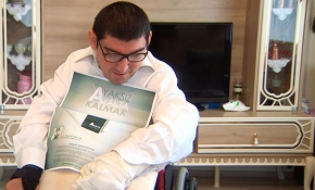 Serebral Palsi hastası Yasin Büyüksanık için "engel" yok