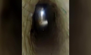 Münbiç’teki terör tünelleri görüntülendi