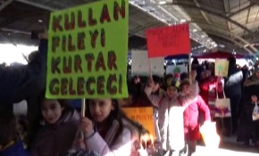 İznikli miniklerden plastiğe "hayır" çağrısı